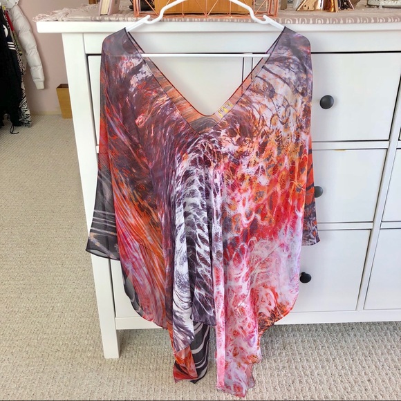 Revolve Animal Print Swim Cover - Picture 4 of 5